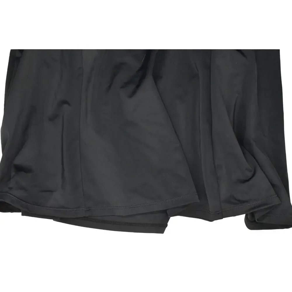Swim Solutions Women's Black Empire-Waist Swimdress In Black - Picture 5 of 7